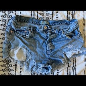 Free people jean shorts